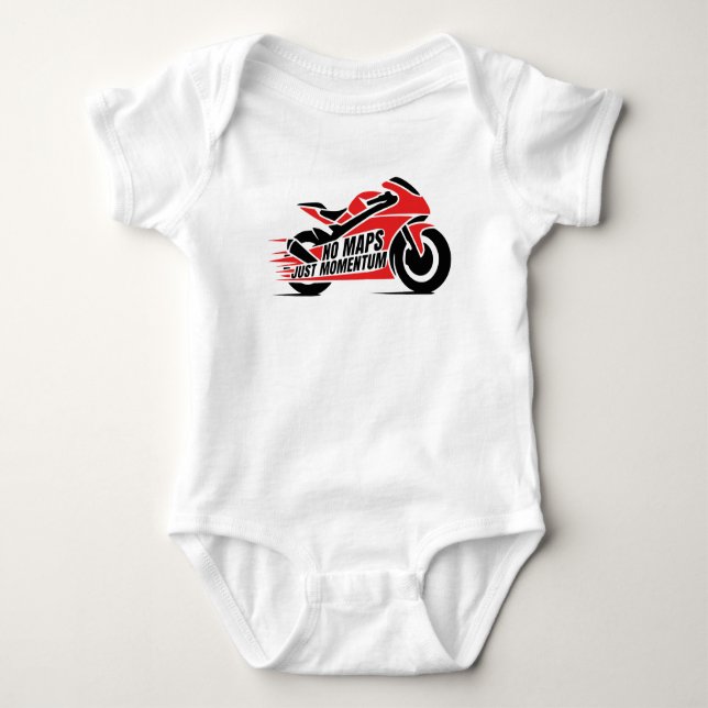 Red Black Sport Motorcycle  T Shirt (Framsida)