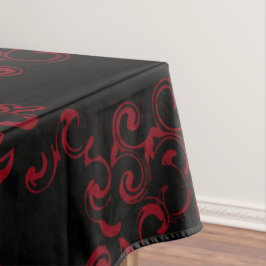 Red & Black Swirl Gothic Bröllop