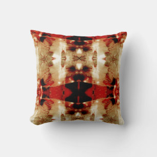 Red Black Tan White Native American Southwest look Kudde