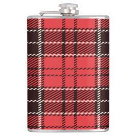 Red & Black Tartan-kolv Fickplunta
