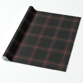 Red Black Tartan Play Presentpapper