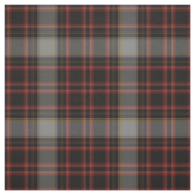 Red Black Taupe Grått Tartan Play Tyg (Provkarta)