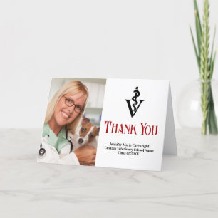Red Black Veterinary School Studenten Photo Tack Kort
