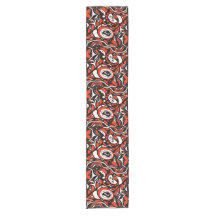 Red Black White Abstrakt Haida Ansikte Native Art