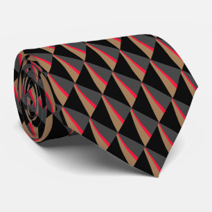 Red Black White Brown Mönster Slips