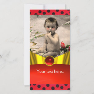 RED BLACK WHITE LADYBUG BABY SHOWER FOTO-MALL