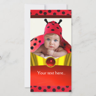 RED BLACK WHITE LADYBUG BABY SHOWER FOTO-MALL