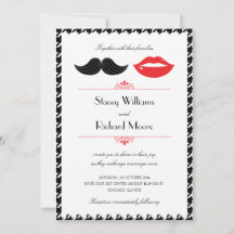 Red, Black & White Mustache & Läppar Houndstooth W