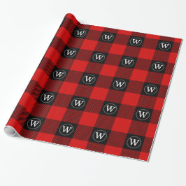 Red Black XXL Buffalo Play Lumberjack IR Monogram Presentpapper