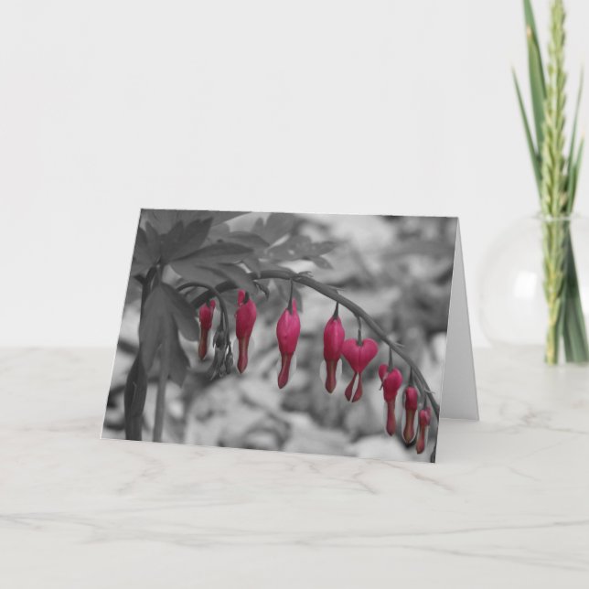 Red Bleeding-hörnkort Kort (Framsida)