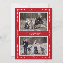 Red Blessings Peace Kärlek Joy jul två foto