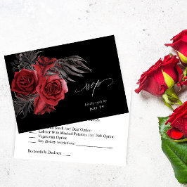Red Blommigt & Black w Meal OSA - Black