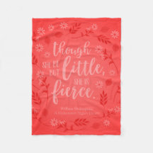 Red Blommigt Little but Fierce William Shakespeare