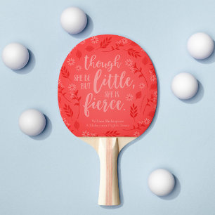 Red Blommigt Little but Fierce William Shakespeare Pingisracket
