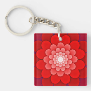Red Blommigt Mandala-58566