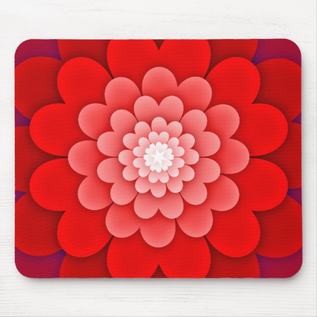 Red Blommigt Mandala-58566 Musmatta (Framsidan)