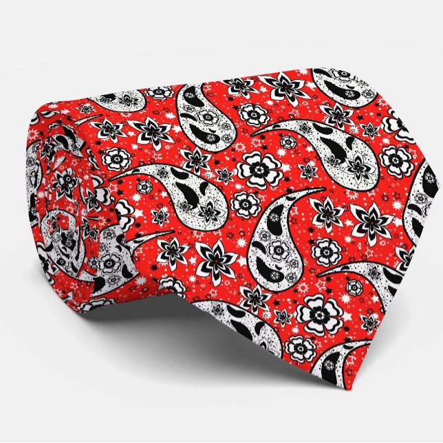 Red Blommigt Paisley Mönster Design Slips (Skapare uppladdad)