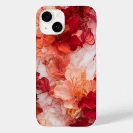 Red Blommigt Phone Case Tapet