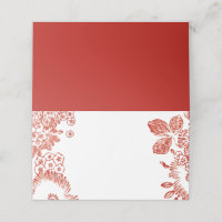 Red Blommigt Portugal Ceramic | BRÖLLOP