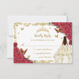 Red Blommigt Quinceañera Ivory White Dress Princes OSA Kort