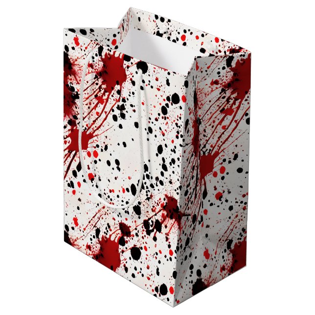 Red Blood Splatter Mönster (Baksidan Vinklad)
