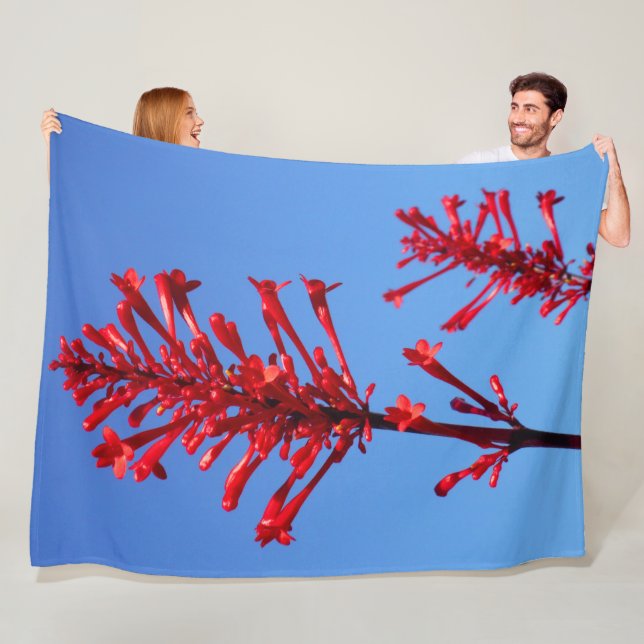 RED BLOOM FLEECEFILT (På plats)