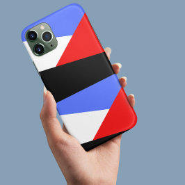 Red BLue abstrakt colorblock-estetiskt mönster