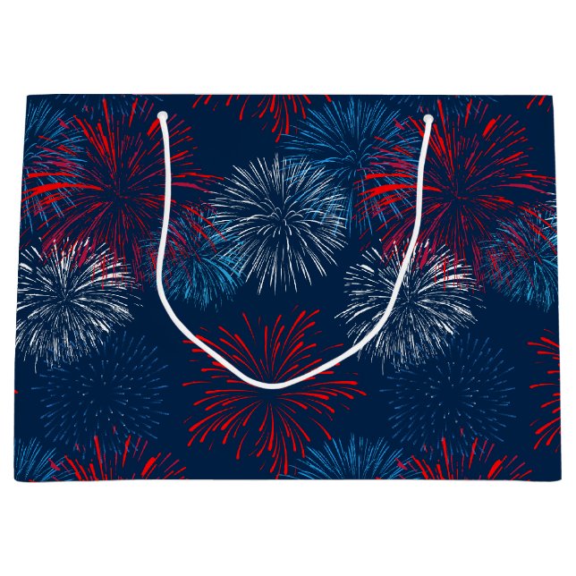 Red Blue and White Fireworks (Framsidan)