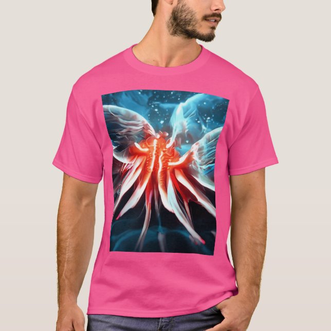 Red Blue Art T Shirt (Framsida)