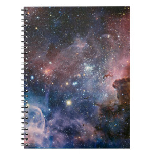 Red & Blue Carina Nebula Hubble Telescope Anteckningsbok