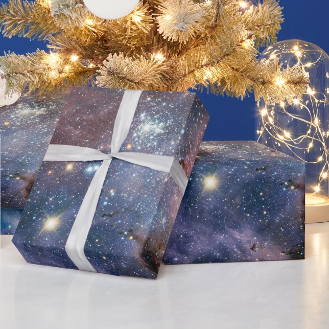 Red & Blue Carina Nebula Hubble Telescope Presentpapper (Helgdagar)