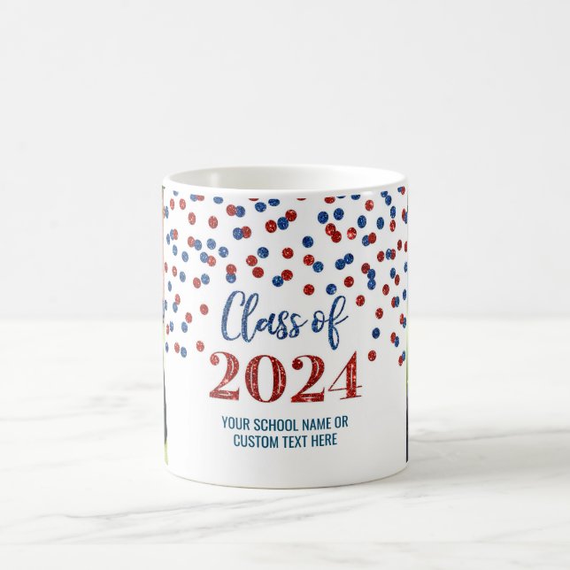 Red Blue Class of 2024 Coffee Mugg (Center)