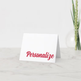 RED, BLUE Dallas, TX Personlig Note Card Tack Kort