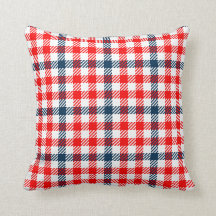 Red & Blue Gingham Mönster