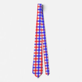 Red Blue Gingham Play Mönster Slips