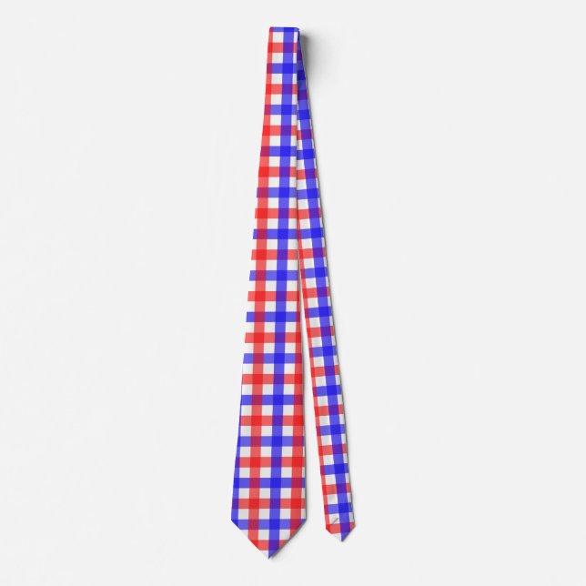 Red Blue Gingham Play Mönster Slips (Framsida)