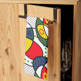 Red Blue Gult Grönt Beach Boll Kökshandduk