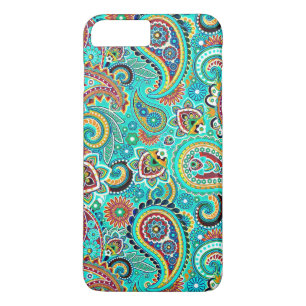 Red Blue Gult Paisley