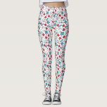 Red Blue Hearts Nurse Doktor Mönster Leggings<br><div class="desc">Förtärningar för sjuksköterskor,  läkare och sjukvårdspersonal i vitt med mönster av stetoskop,  medicin,  termometrar,  band-aids och hjärtan i rött,  vitt och blått.</div>