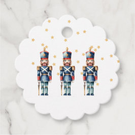 Red & Blue Nutcracker-jul | HELGDAG Gåvor Etiketter