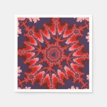 Red, Blue och Rosa Fractal Birthday