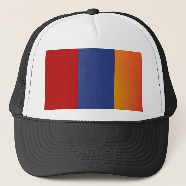 Red Blue Orange Hat Truckerkeps (Framsida)