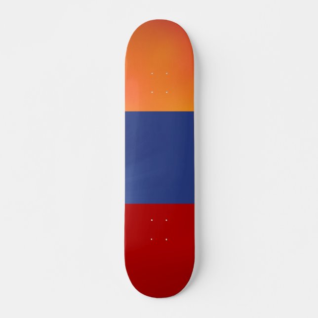 Red Blue Orange Skateboard (Framsida)