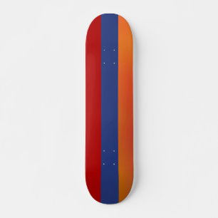 Red Blue Orange Skateboard Bräda 20 Cm