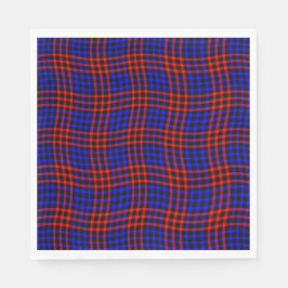 Red Blue Plaid Checker Seamless Pattern Pappersservett