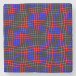 Red Blue Plaid Checker Seamless Pattern Stenunderlägg