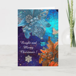 RED BLUE POINSETTIAS,DIAMONDSTARS,SILVER SPARKLER HELGKORT