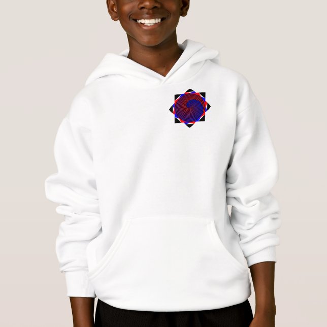 Red & Blue Spiral av Kenneth Yoncich Tee (Framsida)