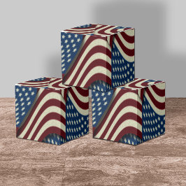 Red Blue Stars & Rand USA American Flaggor Presentaskar