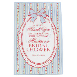 Red Blue Vintage Fancy Floral Bridal Shower Favors